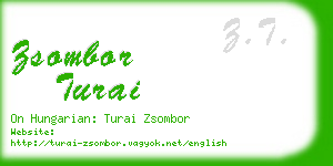 zsombor turai business card